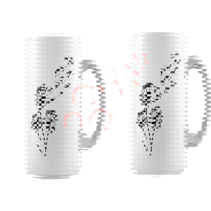 てんとう虫愛好家のためのフラワータンポポてんとう虫シャツ コーヒーマグ