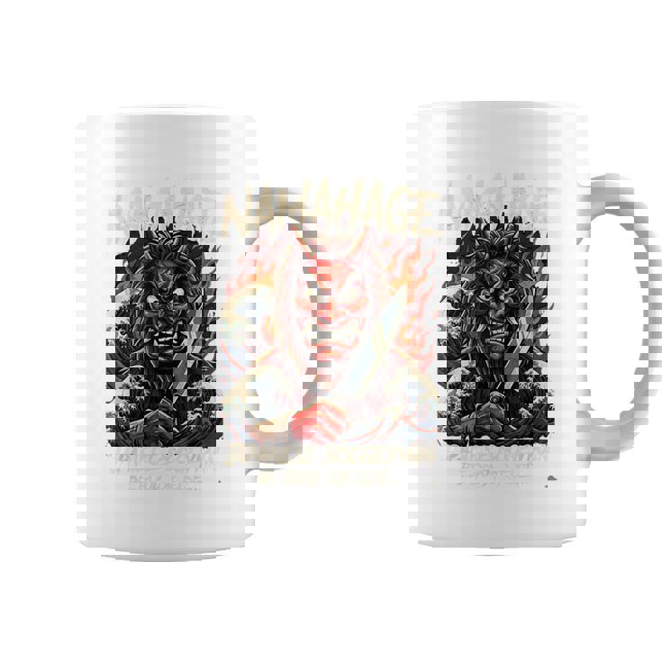 なまはげ 日本のブギーマン 、民話 妖怪 鬼 デーモン 波のアート コーヒーマグ