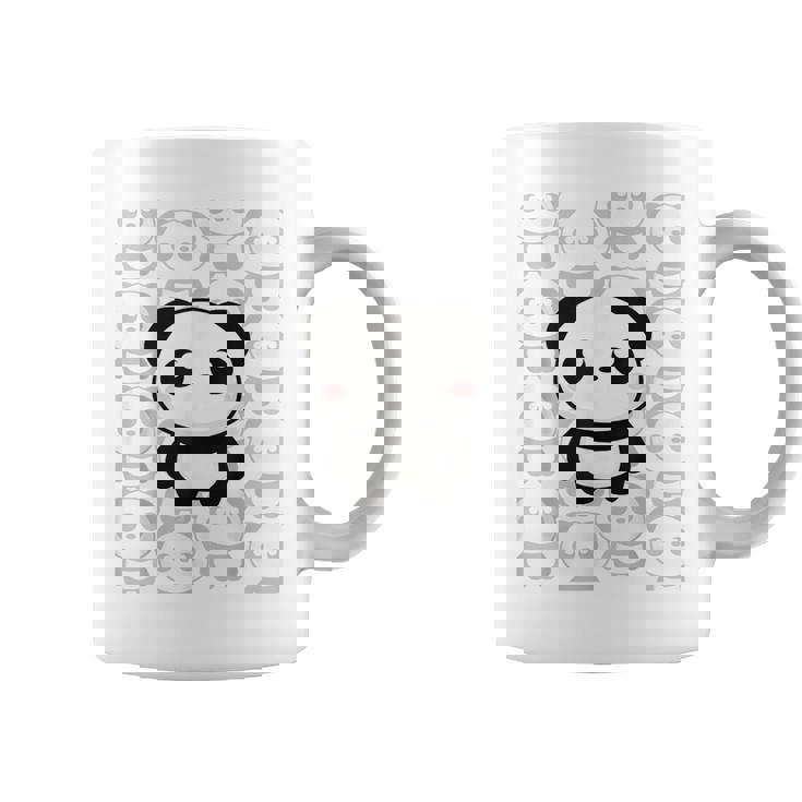 やさしく目立つパンダ ほっこり癒しのパンダイラスト コーヒーマグ