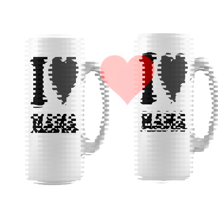 アイ・ラヴ・ママ 長袖tシャツ コーヒーマグ