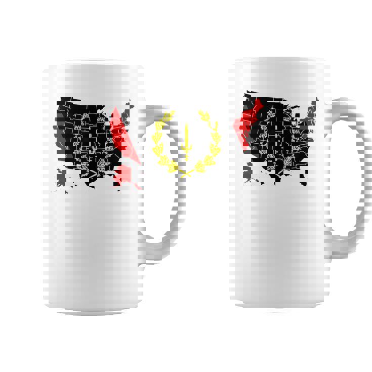 アメリカアフリカ ヘリテージフラッグ アメリカンブラック ヘリテージフラッグ コーヒーマグ