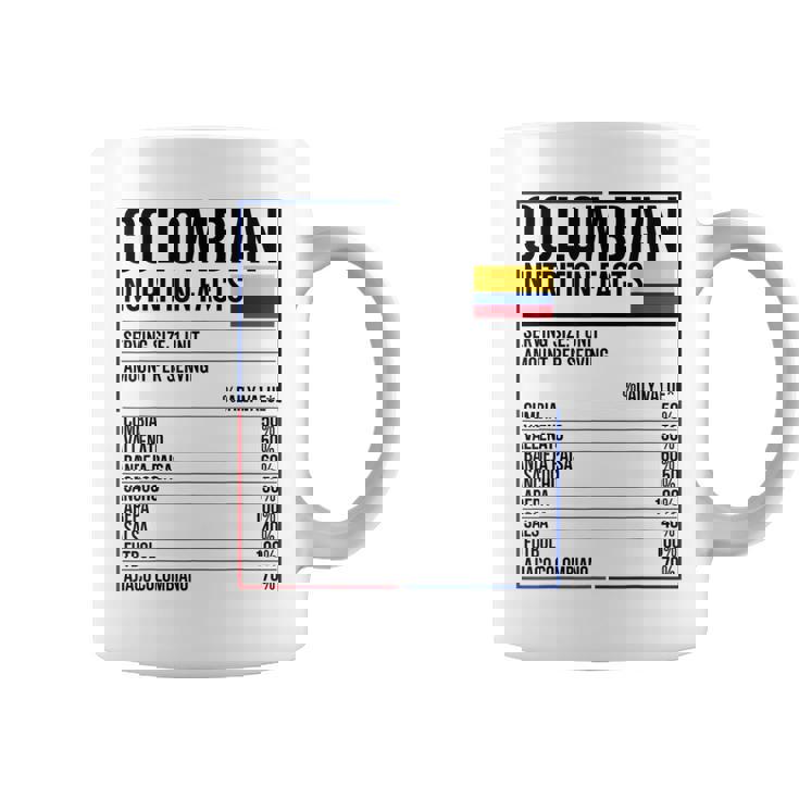 コロンビア 栄養成分 食品 カミセタ コミダ コロンビア コーヒーマグ