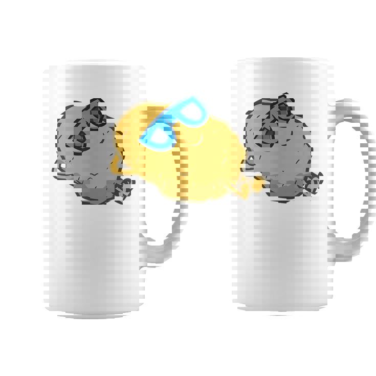 サングラスでかわいいポテチ リラックスポテチ コーヒーマグ