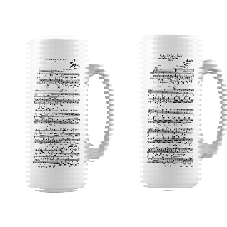 ショパン ピアノ ピアニスト 楽譜 B-Flat-Minor Musicians コーヒーマグ