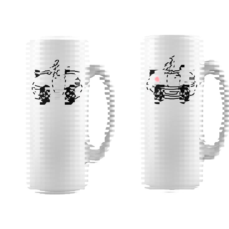 ジャパニーズホワイト スポーツカー Jdm オートクロス レーシングロードスター コーヒーマグ