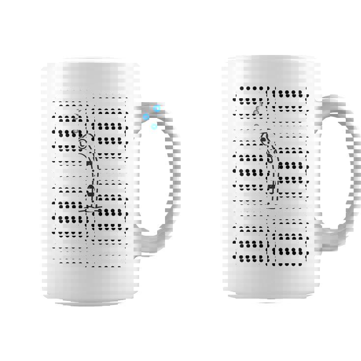 チンアナゴ《ドット柄 水玉模様》【どうぶつフレンズ】魚 水族館の生き物 かわいい 面白い 動物 コーヒーマグ