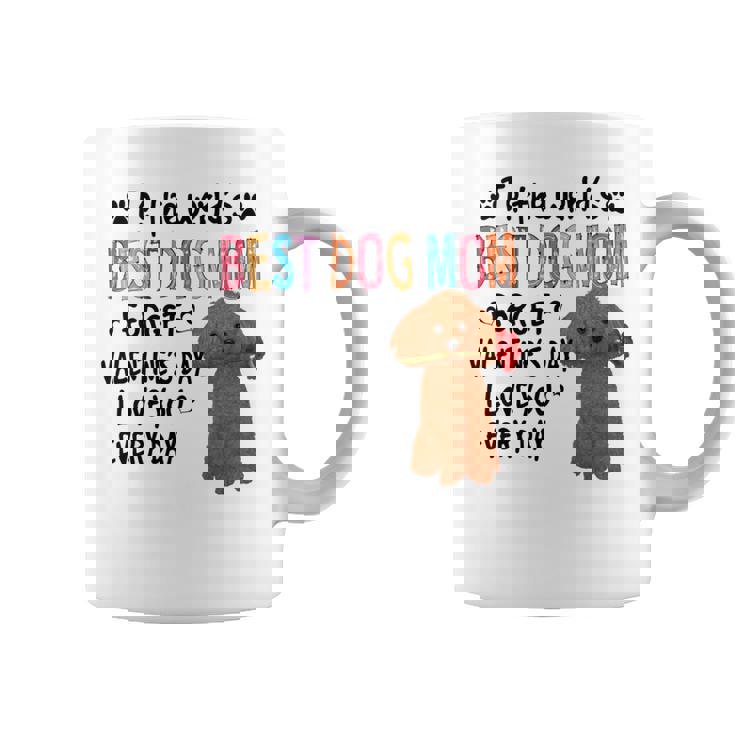 トイプードル最高の犬ママバレンタインデー面白い犬の恋人 長袖tシャツ コーヒーマグ