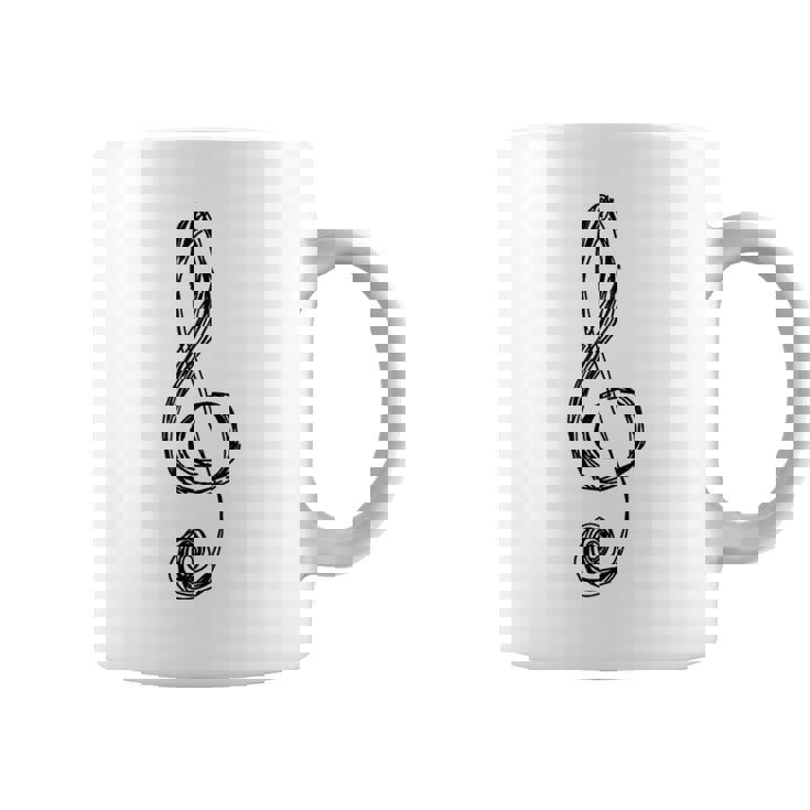 ト音記号 音楽記号 描画スケッチ コーヒーマグ