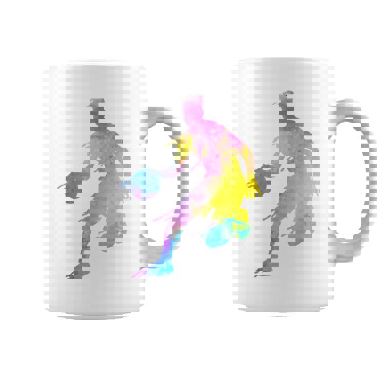 バスケットボール カラフル スプラッター ティーン ガールズ バスケットボール コーチ コーヒーマグ