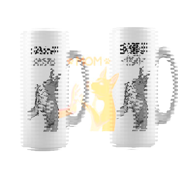 バセンジーママ犬愛好家 コーヒーマグ