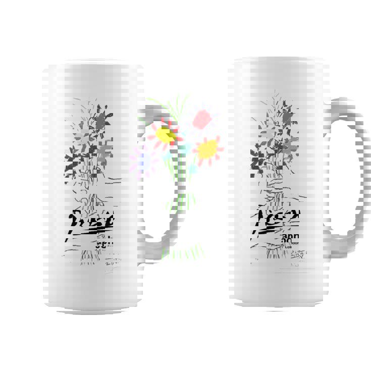 パブロ・ピカソ 平和の花 作品 描画 Papl2192 コーヒーマグ