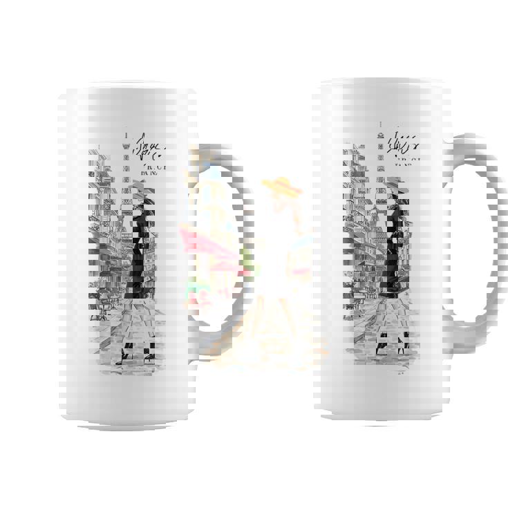 パリジャン エレガンス エッフェル塔 ファッション アート パリ フランス コーヒーマグ