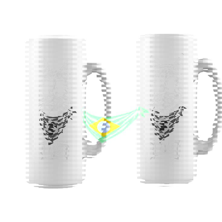 ビンテージ ブラジルの旗 面白い ブラジル 猫 サングラス コーヒーマグ