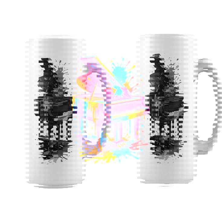 ピアノ ティー 楽器 ピアノ 長袖tシャツ コーヒーマグ