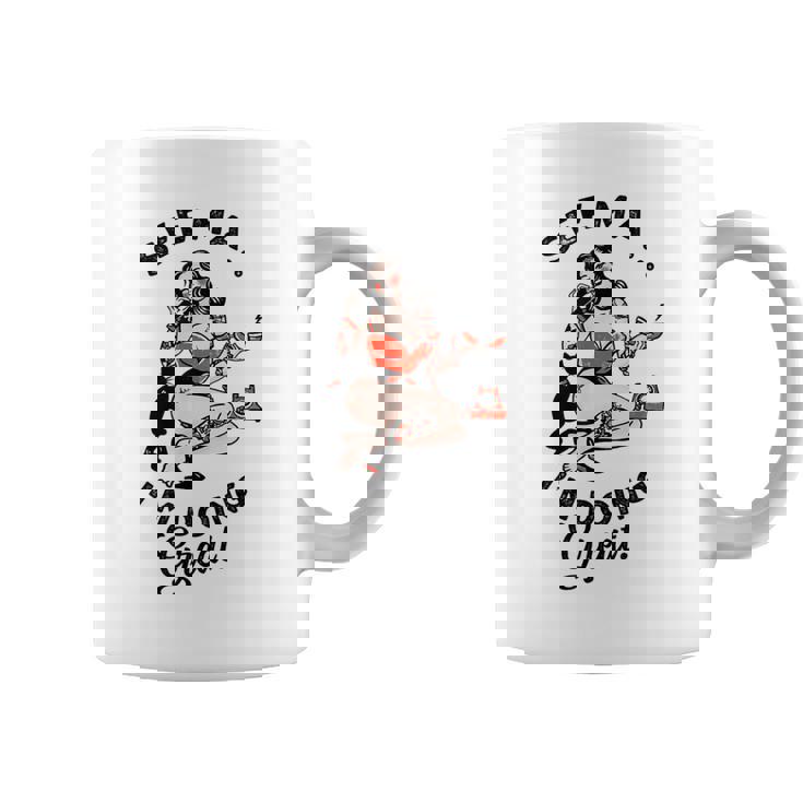 ファニー タトゥー ロカビリー ピンナップ ウィスキー 猫と一緒に飲む コーヒーマグ