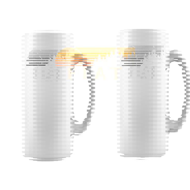 フィアット、Ks ヴィンテージ エバーグリーン サンセット 80年代 レトロ コーヒーマグ