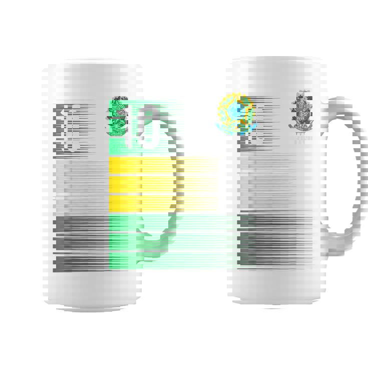 ブラジル国旗 10番 ブラジル サッカー メンズ レディース ボーイズ ガールズ キッズ コーヒーマグ