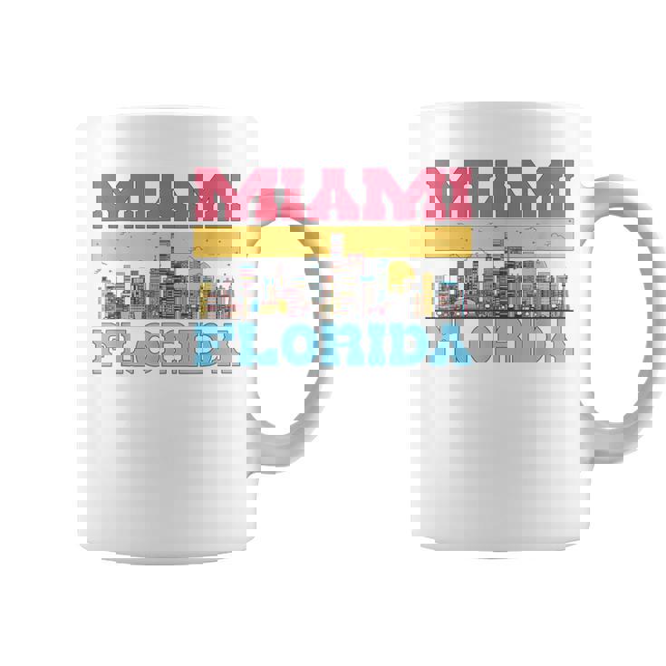 マイアミ フロリダ州 都市景観 お土産 モダン マイアミスカイライン コーヒーマグ