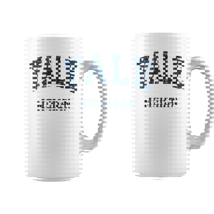 ミシガン州イェールミシガン州ヴィンテージアスレチックスポーツデザイン コーヒーマグ