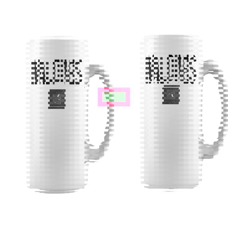 モルディブ国旗-お土産モルディブ。 コーヒーマグ