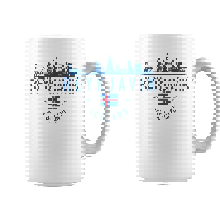 レイキャビク アイスランド アイスランド国旗 スカイライン プライド お土産 コーヒーマグ