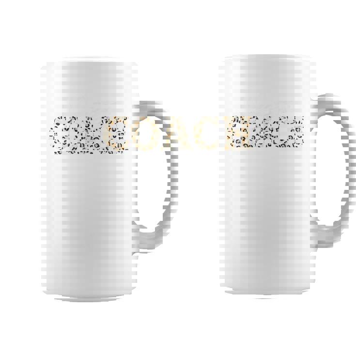 レオパードデザインのチアリーディングコーチ 面白いチアコーチ コーヒーマグ