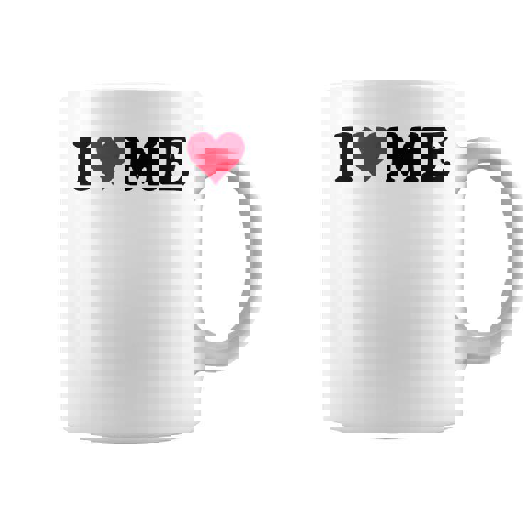 レッドハートデザイン I Love Me コーヒーマグ