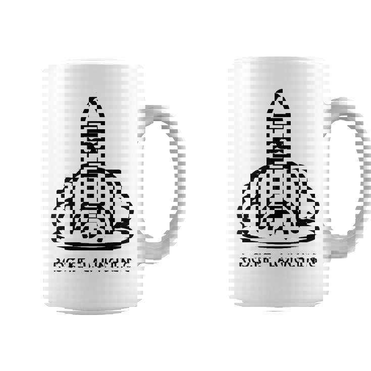 ロケット発射 コーヒーマグ