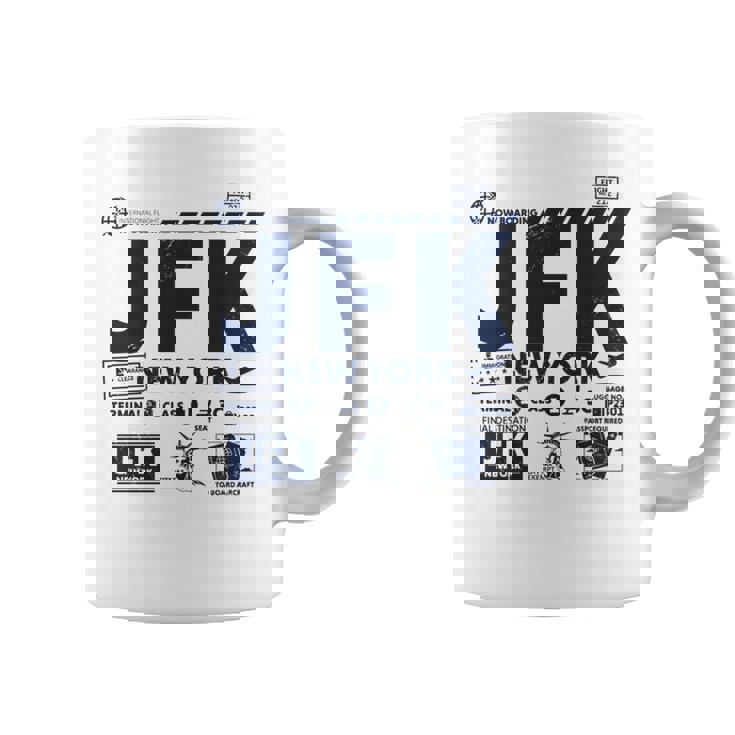 ヴィンテージ ニューヨーク Jfk 空港コード トラベルデイ レトロ Nyc 長袖tシャツ コーヒーマグ