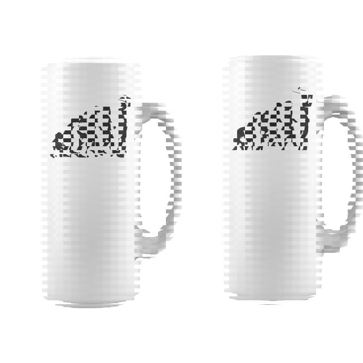 人類の進化 ネタ ゴルファー ゴルフ ゴルフ好き ゴルフファン おもしろ ゴルフ部 コーヒーマグ