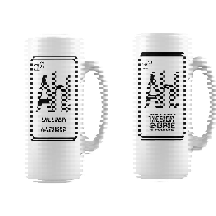 周期表 Ah 驚き元素 化学 科学 駄洒落。 コーヒーマグ