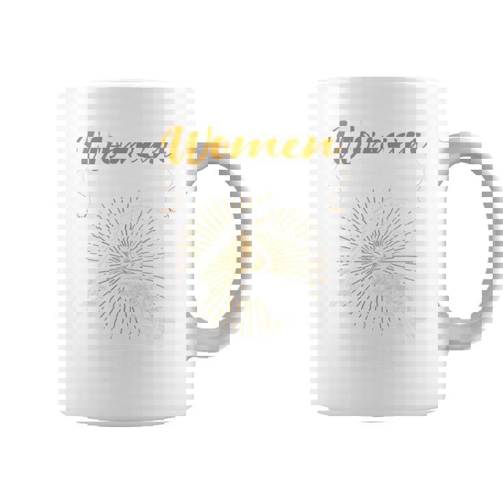 バックプリント 女は私を欲しがる 魚は私を恐れる 長袖tシャツ コーヒーマグ