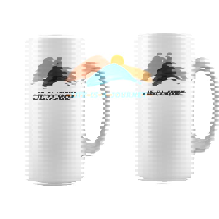 宗教神学 Life Is A Journey 宗教への旅 コーヒーマグ