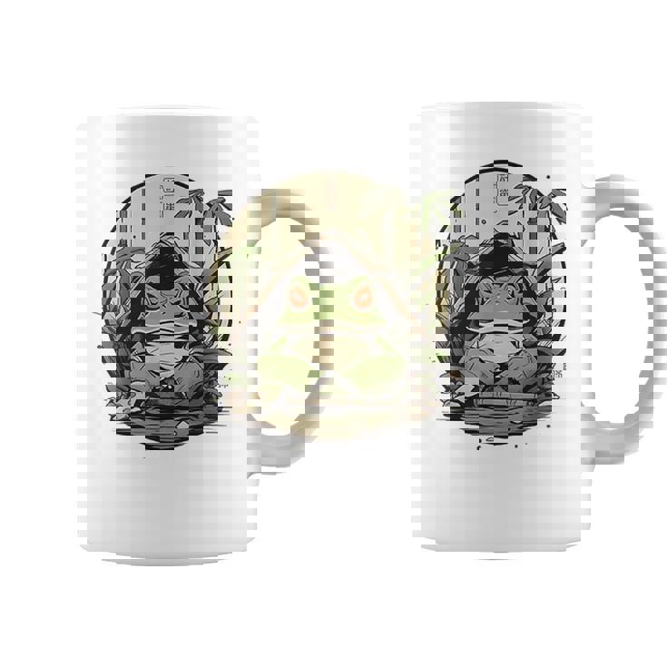 日本の不機嫌なカエル浮世絵 アニメ 日本アート コーヒーマグ