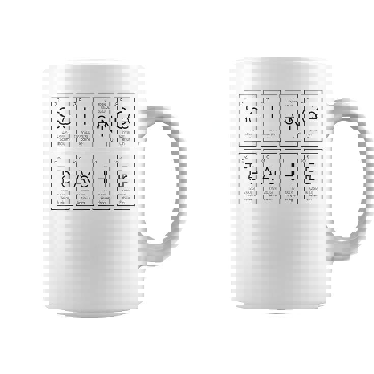 理科 先生 周期表 元素 化学 生物学 コーヒーマグ