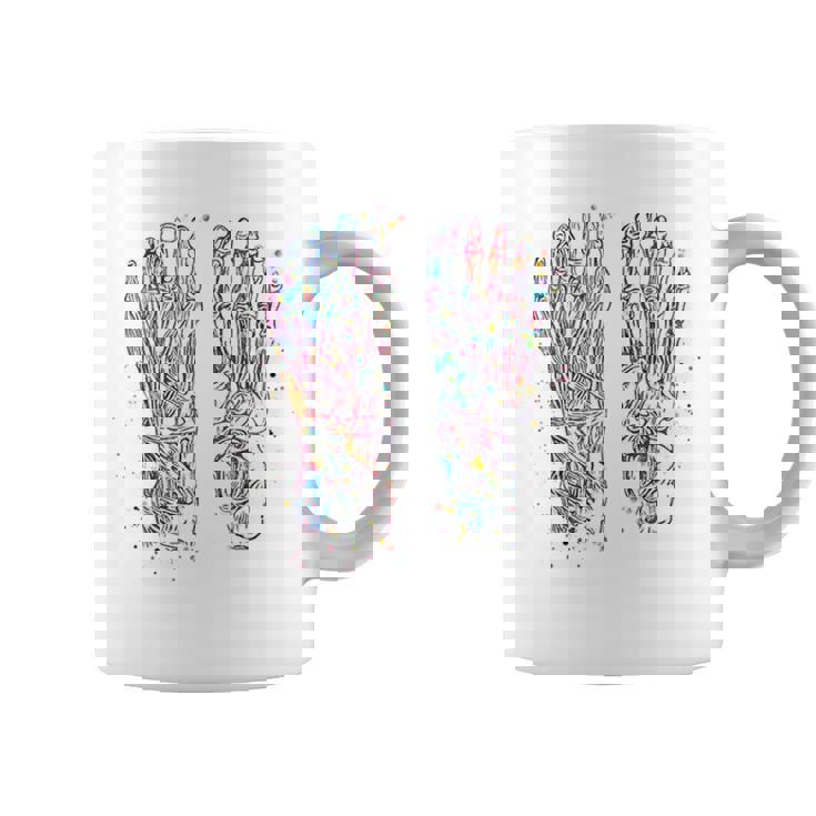 足解剖学 水彩 骨格 足 筋肉 コーヒーマグ