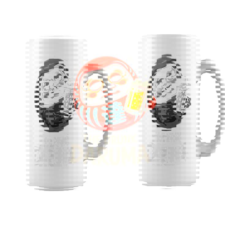 酔っぱらい だるま 日本の漢字 お土産 ビール アート 日本 ユーモア コーヒーマグ