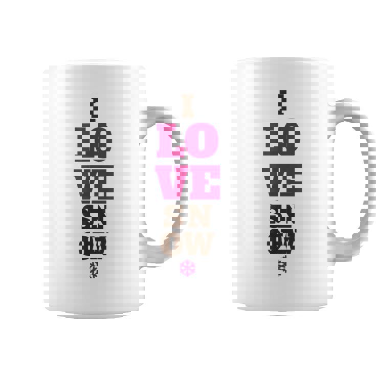 雪の冬が大好き コーヒーマグ