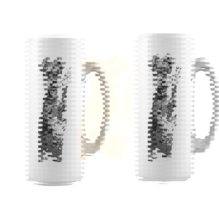 面白いtシャツ シュナウザー 犬 ギター イヌ メンズ 犬好き グッズ かわいい おもしろ 面白い 服 ネタ コーヒーマグ