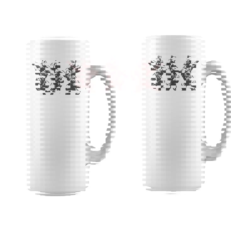 面白いクマのダンスグラフィック。動物愛好家、男性、女性、子供用。 コーヒーマグ