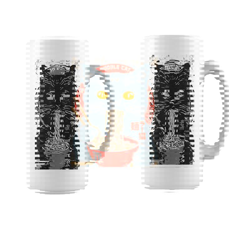 麺 猫 ラーメン好き 和食 猫 アート デザイン コーヒーマグ