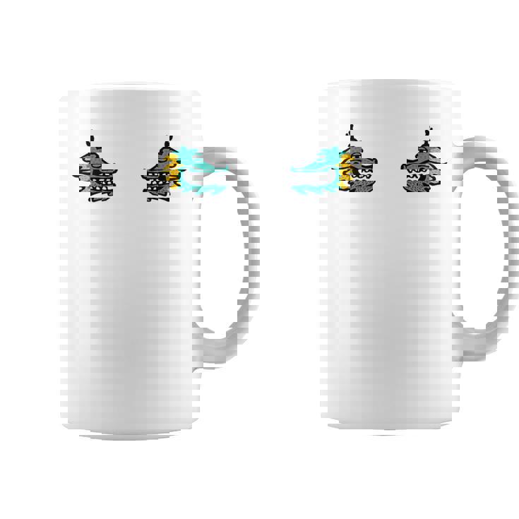 龍 ドラゴン 顔 対称 ポップアート 和風ユニークデザイン コーヒーマグ