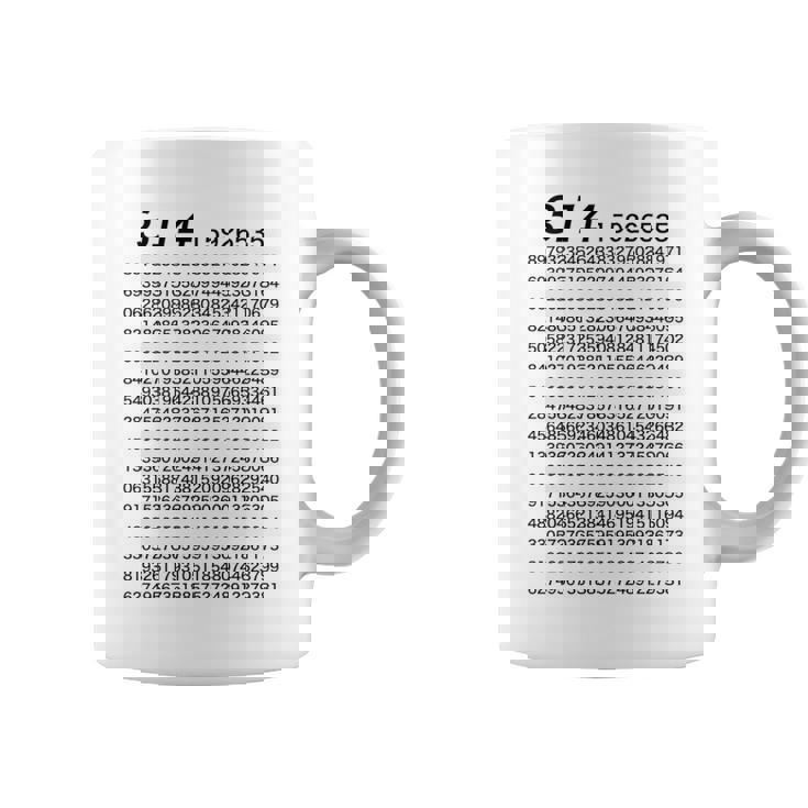 （背中側 バックプリント）314 円周率 パイ《数学》【変なデザイン屋さん】理数系 数字 面白い 長袖tシャツ コーヒーマグ