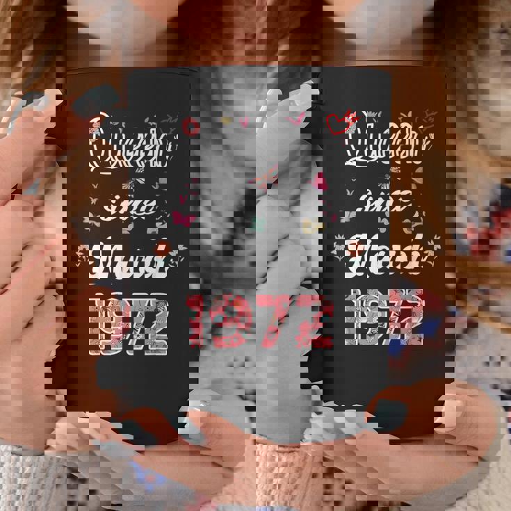 1972年3月より女王 花 1972年3月の誕生日 コーヒーマグ 面白い贈り物