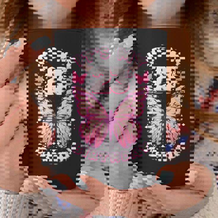 23歳の誕生日、少女23年、蝶と23の数字 コーヒーマグ 面白い贈り物