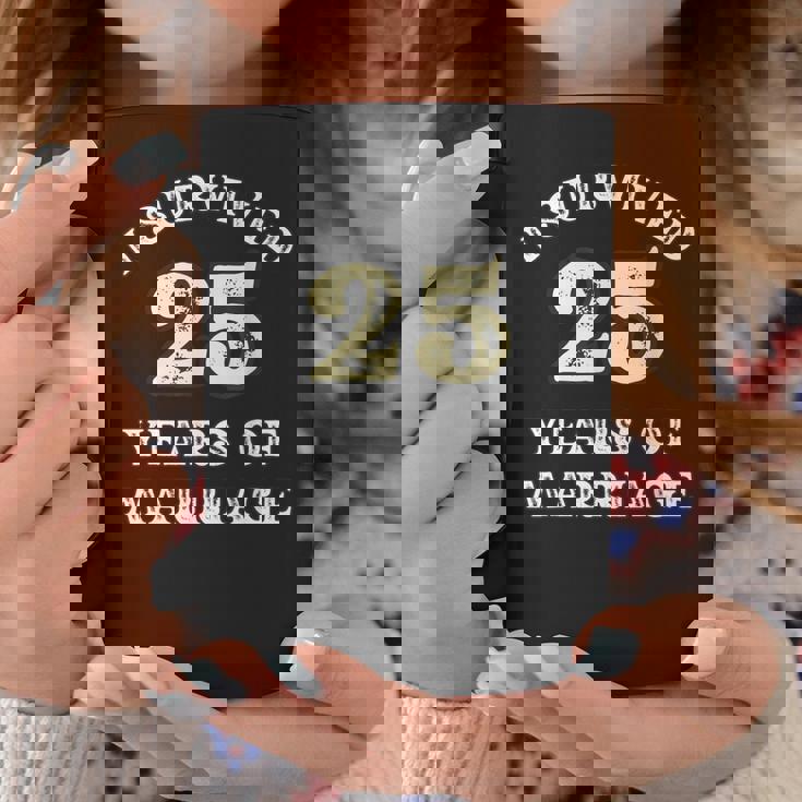 25 Years Of Marriage For ギフト 結婚25周年記念 コーヒーマグ 面白い贈り物