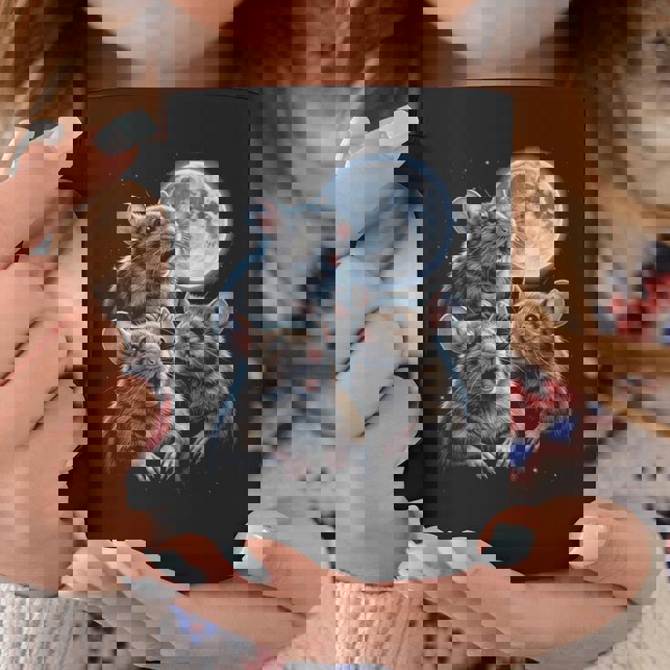 3 マウス 月 3 匹のネズミ 面白い げっ歯類 恋人 ユーモア 空 夜 長袖tシャツ コーヒーマグ 面白い贈り物