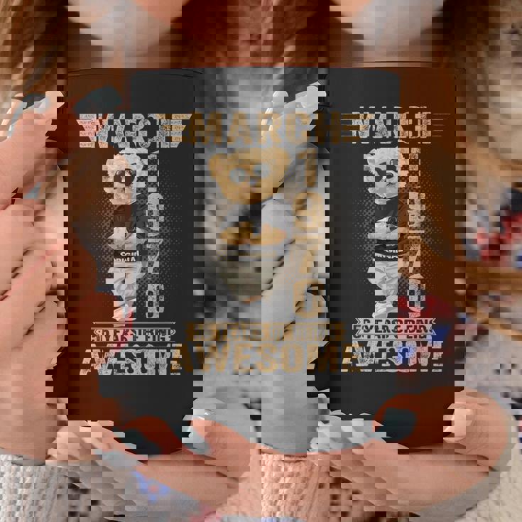 3月 56歳の誕生日 男性 女性 1970年 素晴らしいテディベア コーヒーマグ 面白い贈り物