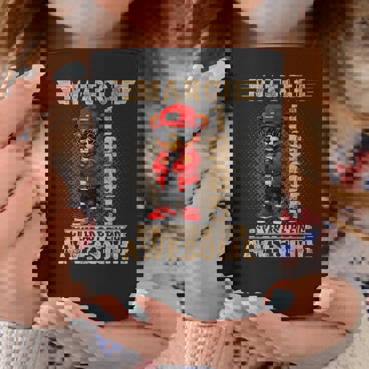 3月 61歳の誕生日 男性 女性 1965年 素晴らしいテディベア コーヒーマグ 面白い贈り物