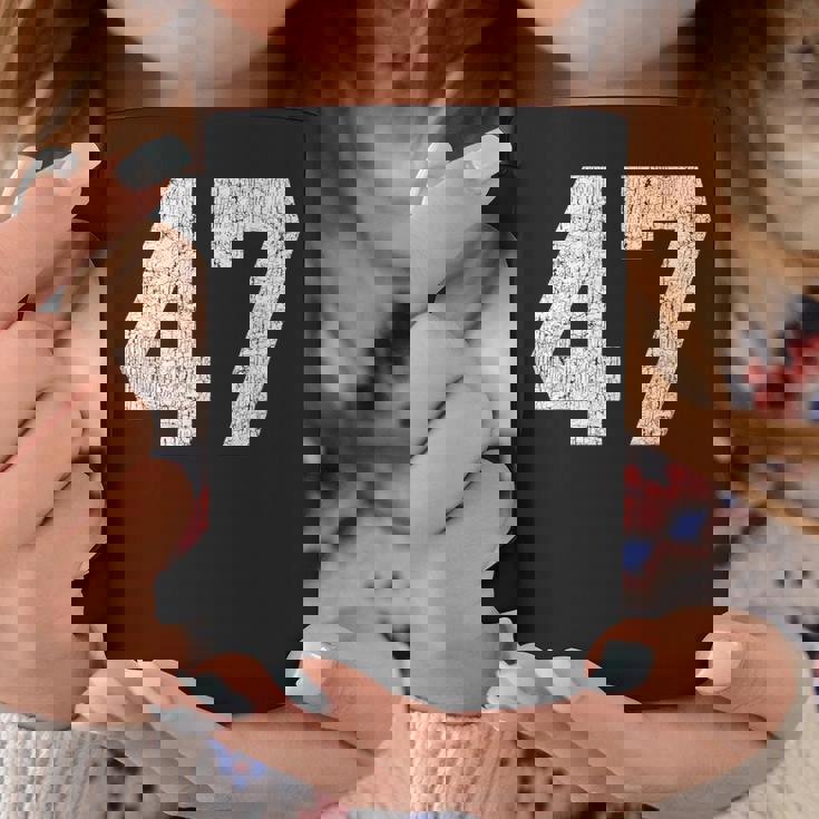 47 ジャージユニフォーム バーシティ スポーツ番号 47歳の誕生日 コーヒーマグ 面白い贈り物